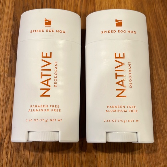 2 Native Spiked Egg Nog Deodorants Paraben Aluminum Free Limited Edition 2.65 Oz - Picture 1 of 5